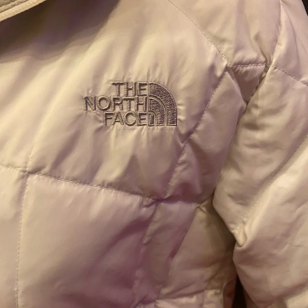 Women's North face 600 series White Hooded Ski Puffer goose down Jacket - Picture 3 of 13